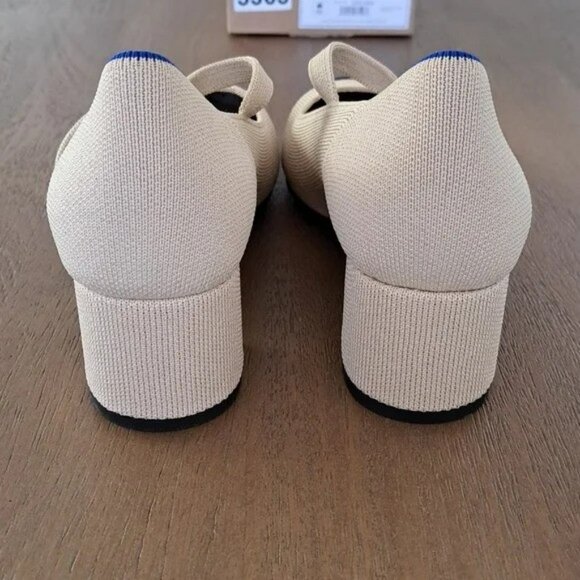 ROTHY'S The Mary Jane Heel - Color: Cream Captoe - Size: 7 - Picture 7 of 11